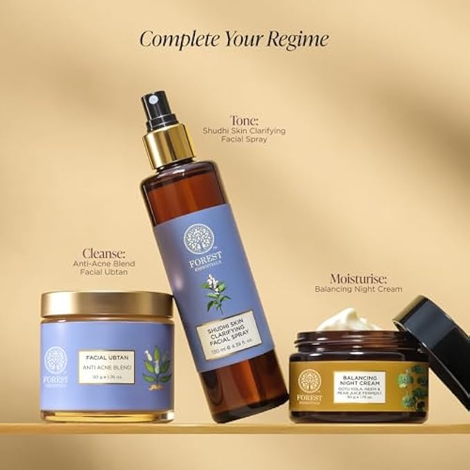 Forest Essentials مزيج أوبتان للوجه مضاد لحب الشباب | ملتاني ميتتي | عبوة وجه أيورفيدية للبشرة المعرضة لحب الشباب | يزيل التصبغات، العيوب، ندبات حب الشباب | مع النيم والكركم - Image 4